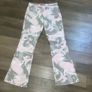 Lazer Jeans pink camo Y2K flares